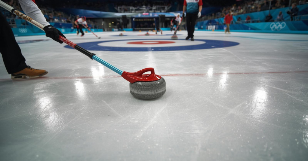 How Do Brooms Affect the Stone's Path in Olympic Curling?