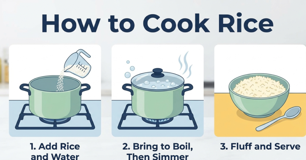 How to Cook Rice Perfectly Every Time (Beginner-Friendly Guide)