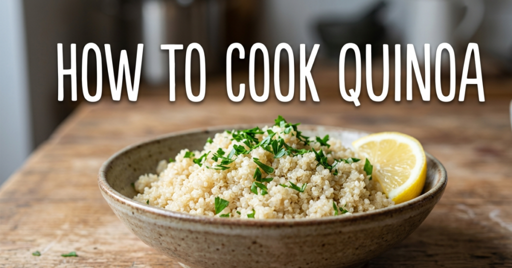 How to Cook Quinoa Perfectly Every Time (Easy Beginner Guide)