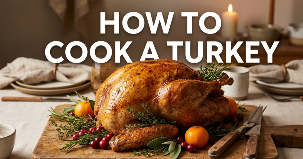 How to Cook a Turkey (Juicy, Beginner-Friendly Guide)