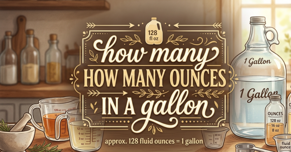 How Many Ounces in a Gallon? (Quick & Clear Guide)