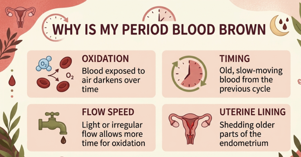 Why Is My Period Blood Brown? Here’s What It Really Means