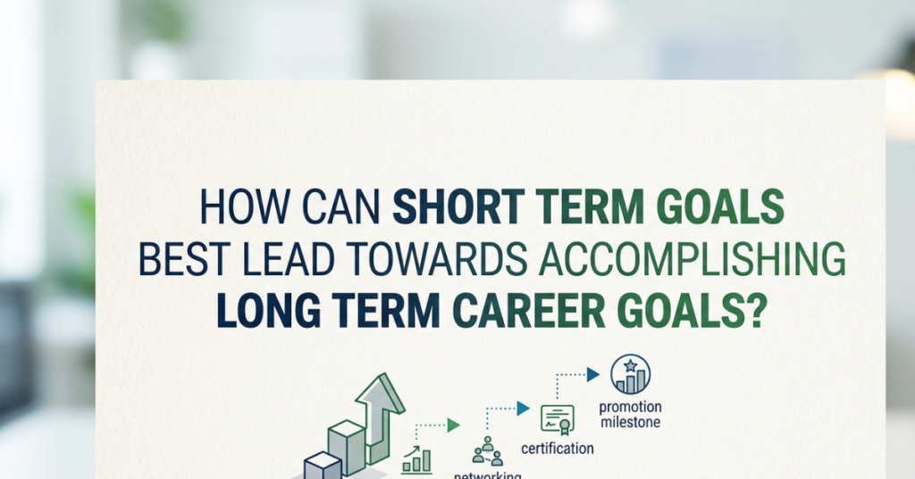 How Can Short Term Goals Best Lead Towards Accomplishing Long Term Career Goals?